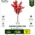 Artificial Blossom Flower Stick with Red Flowers for Home Decoration by FamYou