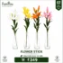 Artificial Lily Flower Stick in Glass Vase – Premium Decorative Flower by FamYou