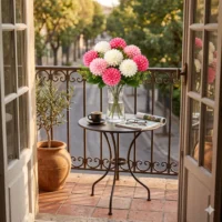 Artificial Dahlia Flower Bunch