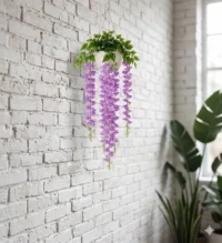 Artificial Wisteria Spray Hanging Plant