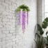 Artificial Wisteria Spray Hanging Plant