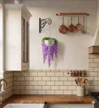 Artificial Wisteria Spray Hanging Plant