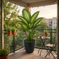 Artificial Dieffenbachia Plant