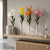 Artificial Lily Flower Stick